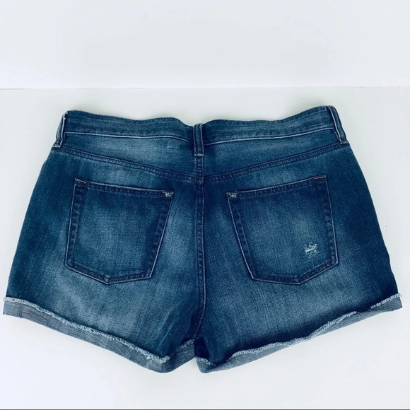 J Crew Liza Cuffed Denim Jean Shorts Distressed 31 - Picture 4 of 6